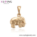 33982 xuping elephant gold Environmental Copper pendant for women